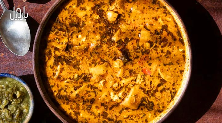 یک ظرف اشکنه به با ترشی