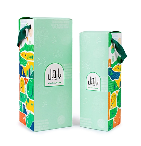 جعبه قوطی مقوایی دسته‌دار