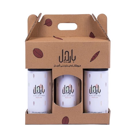 کارتن دسته‌دار سه قوطی