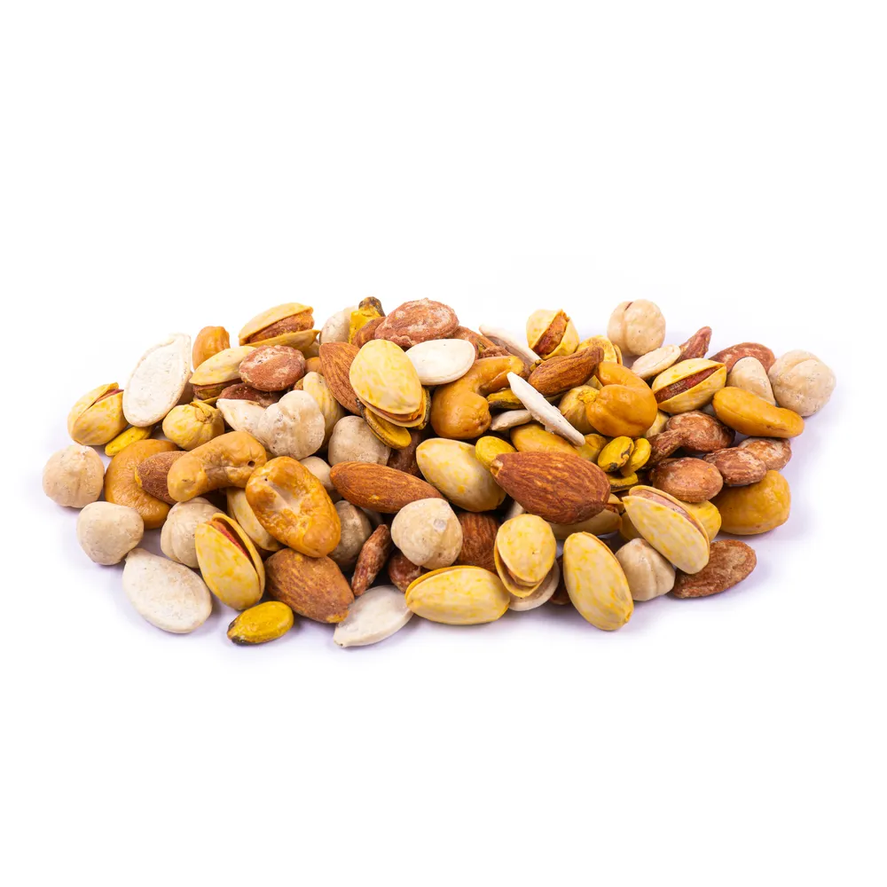 economic-6-nuts-mix- in white background
