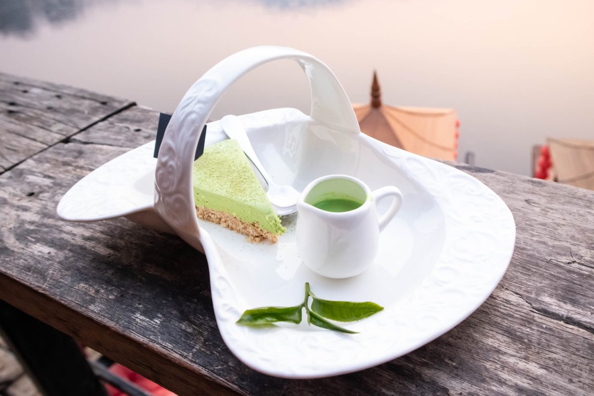 کیک رژیمی چای سبز